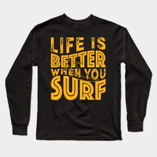 Surfer Life Funny Long Sleeve T-Shirt